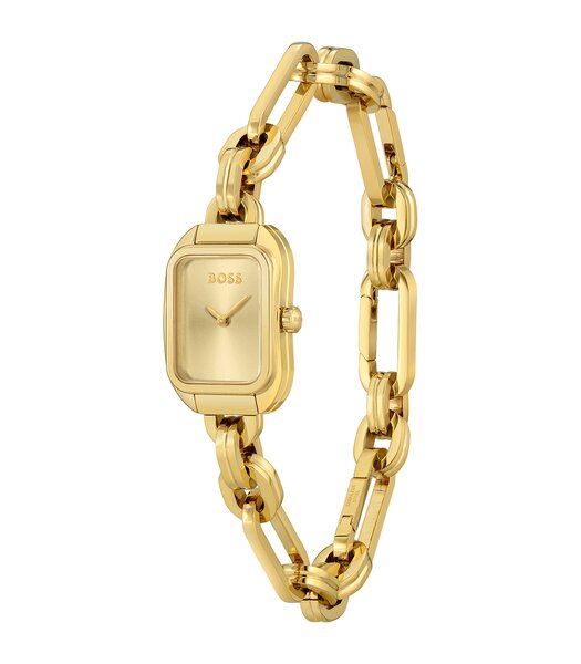 Montre BOSS BLACK HAILEY Femme 1502655 Analogue Cadran MINERAL Or jaune Bracelet Acier Or jaune Etanchéité 3BAR