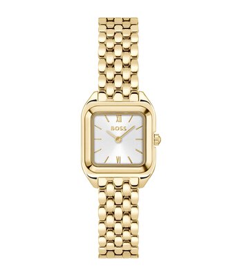 Montre BOSS BLACK MAE PETITE Femme 1502823 Analogue Cadran MINERAL Argenté Bracelet Acier Or jaune Etanchéité 3BAR