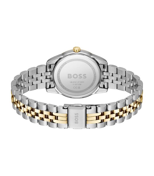 Montre BOSS BLACK GRACEFUL PRECIOUS Femme 1502834 Analogue Cadran MINERAL Vert Bracelet Acier inoxydable Acier / or jaune Etanchéité 3BAR