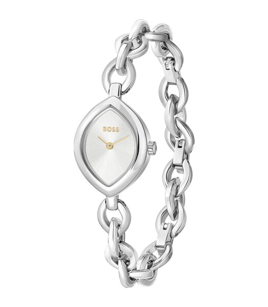 Montre BOSS BLACK FIORA Femme 1502837 Analogue Cadran MINERAL Argenté Bracelet Acier inoxydable Acier Etanchéité 3BAR