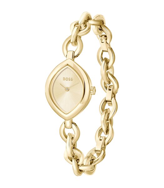 Montre BOSS BLACK FIORA Femme 1502839 Analogue Cadran MINERAL Or jaune Bracelet Acier Or jaune Etanchéité 3BAR