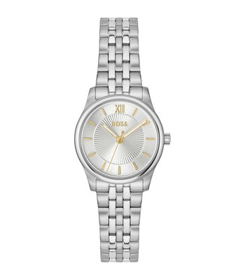 Montre BOSS BLACK GRACEFUL MINA Femme 1502840 Analogue Cadran MINERAL Argenté Bracelet Acier inoxydable Acier Etanchéité 3BAR