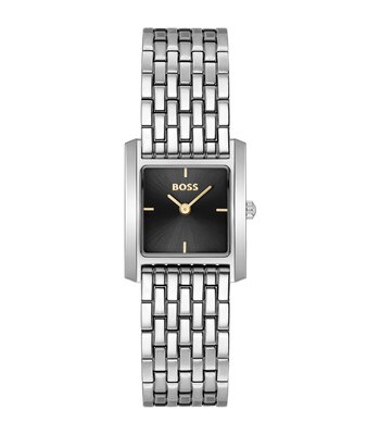 Montre BOSS BLACK LUCY SCALA Femme 1502844 Analogue Cadran MINERAL Noir Bracelet Acier inoxydable Acier Etanchéité 3BAR