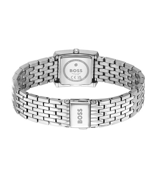 Montre BOSS BLACK LUCY SCALA Femme 1502844 Analogue Cadran MINERAL Noir Bracelet Acier inoxydable Acier Etanchéité 3BAR