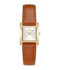 Montre BOSS BLACK LUCY SCALA Femme 1502846 Analogue Cadran MINERAL Blanc Bracelet Cuir Brun Etanchéité 3BAR