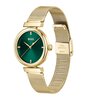 Montre BOSS BLACK ROSEHILL Femme 1502855 Analogue Cadran MINERAL Vert Bracelet Acier Or jaune Etanchéité 3BAR