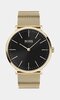 Montre BOSS BLACK HORIZON Homme 1513735 Analogique Cadran Minéral Noir Bracelet Milanais Or jaune Clip / clasp Etanchéité 3 ATM