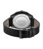 Montre BOSS BLACK GRANDMASTER Homme 1513883 Analogique Cadran Minéral Bleu Bracelet Cuir Noir Boucle ardillon Etanchéité 5 BAR