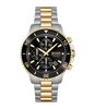 Horloge BOSS BLACK ADMIRAL Heren 1513908 Analoog Behuizing Mineraal Zwart Bracelette Roestvrij staal Staal / geelgoudkleurig Boucle déployante Etanché