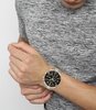 Horloge BOSS BLACK ADMIRAL Heren 1513908 Analoog Behuizing Mineraal Zwart Bracelette Roestvrij staal Staal / geelgoudkleurig Boucle déployante Etanché