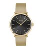 Montre BOSS BLACK SKYLINER Homme 1513909 Analogique Cadran Minéral Noir Bracelet Milanais Doré Clip / clasp Etanchéité 5 BAR
