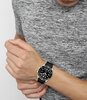 Horloge BOSS BLACK ACE Heren 1513913 Analoog Behuizing Mineraal Zwart Bracelette Silicone Zwart Boucle ardillon Etanchéiteiten 20 ATM