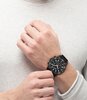 Horloge BOSS BLACK ADMIRAL SUSTAINABLE Heren 1513918 Analoog Behuizing MINERAAL Zwart Bracelette Nylon Zwart Boucle déployante Etanchéiteiten 5BAR
