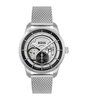 Montre BOSS BLACK SOPHIO AUTO Homme 1513945 Analogique Cadran Minéral Noir Bracelet Milanais Argenté Clip / clasp Etanchéité 5 ATM