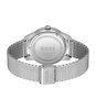 Montre BOSS BLACK SOPHIO AUTO Homme 1513945 Analogique Cadran Minéral Noir Bracelet Milanais Argenté Clip / clasp Etanchéité 5 ATM
