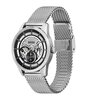 Montre BOSS BLACK SOPHIO AUTO Homme 1513945 Analogique Cadran Minéral Noir Bracelet Milanais Argenté Clip / clasp Etanchéité 5 ATM