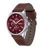 Montre BOSS BLACK VIEW Homme 1513988 Analogue Cadran MINERAL Rouge Bracelet Cuir Brun Boucle ardillon Etanchéité 5BAR