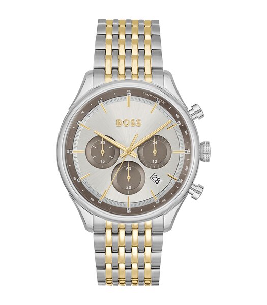 Montre BOSS BLACK GREGOR Homme 1514053 Analogique Cadran Minéral Bleu Bracelet Acier inoxydable Bleu Boucle déployante Etanchéité 5 BAR