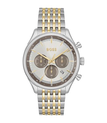 Montre BOSS BLACK GREGOR Homme 1514053 Analogique Cadran Minéral Bleu Bracelet Acier inoxydable Bleu Boucle déployante Etanchéité 5 BAR