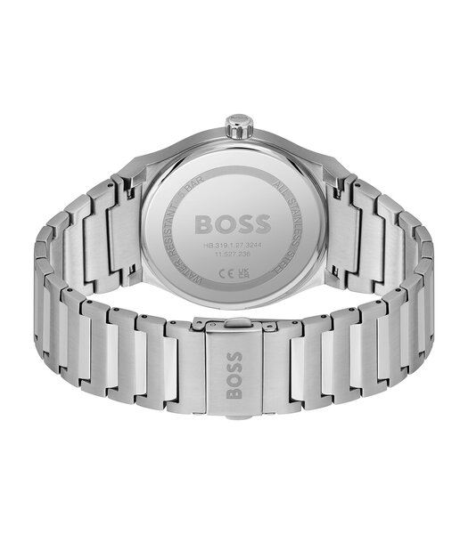 Montre BOSS BLACK CANDOR Homme 1514079 Analogue Cadran MINERAL Vert Bracelet Acier inoxydable Acier Boucle déployante Etanchéité 5BAR