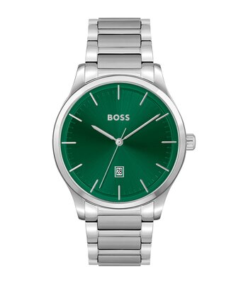 Montre BOSS BLACK REASON Homme 1514084 Analogique Cadran Minéral Bleu Bracelet Acier inoxydable Bleu Boucle déployante Etanchéité 5 BAR
