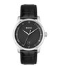 Montre BOSS BLACK PRINCIPLE Homme 1514122 Analogue Cadran MINERAL Noir Bracelet Cuir Noir Boucle déployante Etanchéité 3BAR