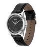 Montre BOSS BLACK PRINCIPLE Homme 1514122 Analogue Cadran MINERAL Noir Bracelet Cuir Noir Boucle déployante Etanchéité 3BAR