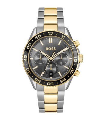 Montre BOSS BLACK RUNNER Homme 1514144 Analogique Cadran Minéral Bleu Bracelet Acier inoxydable Bleu Boucle déployante Etanchéité 5 BAR