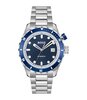 Montre BOSS BLACK BOSSMATIC Homme 1514177 Analogue Cadran MINERAL Bleu Bracelet Acier inoxydable Acier Etanchéité 10BAR