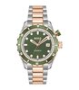 Montre BOSS BLACK BOSSMATIC Homme 1514181 Analogue Cadran MINERAL Vert Bracelet Acier inoxydable Acier / or rose Etanchéité 10BAR