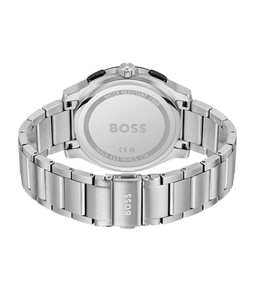 Montre BOSS BLACK PEAK 2.0 Homme 1514189 Analogue Cadran MINERAL Bleu Bracelet Acier inoxydable Acier Etanchéité 5BAR
