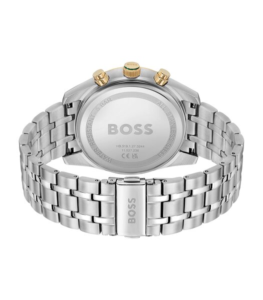 Montre BOSS BLACK SKYTRAVELLER Homme 1514195 Analogue Cadran MINERAL Vert Bracelet Acier inoxydable Acier Etanchéité 5BAR