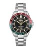 Montre BOSS BLACK RUNNER 3H Homme 1514210 Analogue Cadran MINERAL Noir Bracelet Acier inoxydable Acier Etanchéité 5BAR