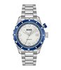 Montre BOSS BLACK BOSSMATIC Homme 1514212 Analogue Cadran MINERAL Blanc Bracelet Acier inoxydable Acier Etanchéité 10BAR