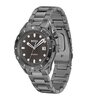 Montre BOSS BLACK BOSSMATIC Homme 1514213 Analogue Cadran MINERAL Gris Bracelet Acier Gris Etanchéité 10BAR