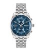 Montre BOSS BLACK SKYTRAVELLER Homme 1514216 Analogue Cadran MINERAL Bleu Bracelet Acier inoxydable Acier Etanchéité 5BAR