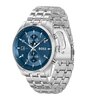 Montre BOSS BLACK SKYTRAVELLER Homme 1514216 Analogue Cadran MINERAL Bleu Bracelet Acier inoxydable Acier Etanchéité 5BAR