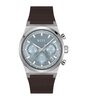 Montre BOSS BLACK CANDOR CHRONO Homme 1514219 Analogue Cadran MINERAL Bleu Bracelet Cuir Brun Etanchéité 5BAR