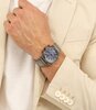 Montre BOSS BLACK CANDOR CHRONO Homme 1514223 Analogue Cadran MINERAL Bleu Bracelet Acier Gris Etanchéité 5BAR
