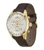 Montre BOSS BLACK GRAND PRIX 44 Homme 1514225 Analogue Cadran MINERAL Argenté Bracelet Cuir Brun Etanchéité 5BAR