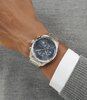 Montre BOSS BLACK GRAND PRIX 44 Homme 1514226 Analogue Cadran MINERAL Bleu Bracelet Acier inoxydable Acier Etanchéité 5BAR