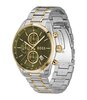 Montre BOSS BLACK GRAND PRIX 44 Homme 1514227 Analogue Cadran MINERAL Vert Bracelet Acier inoxydable Acier / or jaune Etanchéité 5BAR