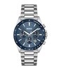 Montre BOSS BLACK STRIKE CHRONO Homme 1514240 Analogue Cadran MINERAL Bleu Bracelet Acier inoxydable Acier Etanchéité 5BAR
