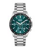 Montre BOSS BLACK STRIKE CHRONO Homme 1514241 Analogue Cadran MINERAL Vert Bracelet Acier inoxydable Acier Etanchéité 5BAR