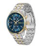 Montre BOSS BLACK SKYTRAVELLER Homme 1514247 Analogue Cadran MINERAL Bleu Bracelet Acier inoxydable Acier / or jaune Etanchéité 5BAR