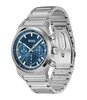 Montre BOSS BLACK CANDOR CHRONO Homme 1514250 Analogue Cadran MINERAL Bleu Bracelet Acier inoxydable Acier Etanchéité 5BAR