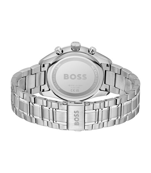 Montre BOSS BLACK GRAND PRIX 44 Homme 1514266 Analogue Cadran MINERAL Vert Bracelet Acier inoxydable Acier Etanchéité 5BAR