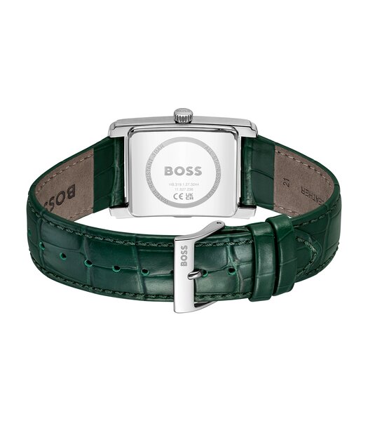 Montre BOSS BLACK PRINCIPLE DRESS Homme 1514278 Analogue Cadran MINERAL Vert Bracelet Cuir Vert Etanchéité 3BAR