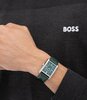 Montre BOSS BLACK PRINCIPLE DRESS Homme 1514278 Analogue Cadran MINERAL Vert Bracelet Cuir Vert Etanchéité 3BAR