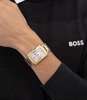 Montre BOSS BLACK PRINCIPLE DRESS Homme 1514280 Analogue Cadran MINERAL Argenté Bracelet Acier Or jaune Etanchéité 3BAR